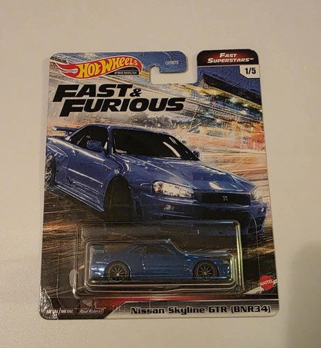 Hot Wheels Premium Fast & Furious Fast Superstars Nissan Skyline GT-R BNR34