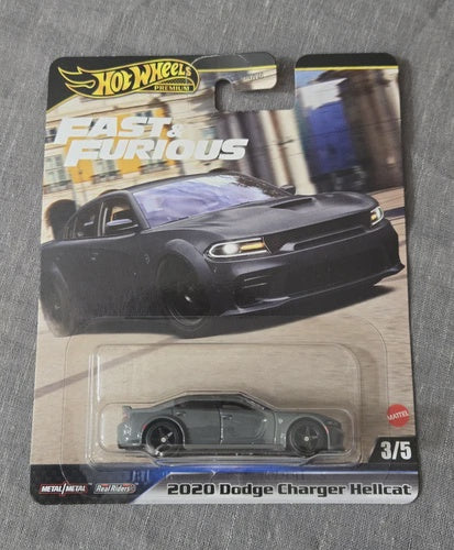 HOT WHEELS PREMIUM FAST AND FURIOUS 2020 DODGE CHARGER HELLCAT 3/5