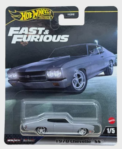 Hot Wheels Premium 2024 Fast & Furious 1/5 Gray 1970 Chevrolet Chevelle SS