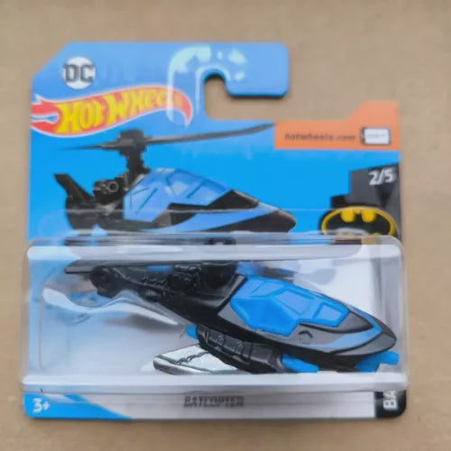 hot wheels batcopter 2/5 black/blue