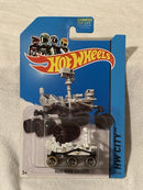 2014 MATTEL HOT WHEELS HW CITY MARS ROVER CURIOSITY BLACK/TAN WHEELS