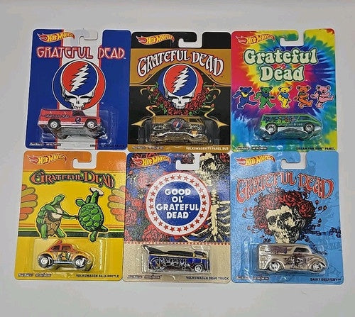 Hot Wheels Pop Culture GRATEFUL DEAD VW Panel Bus Beetle Complete Set