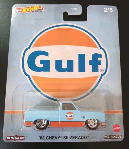 hot wheels premium gulf 83 chevy silverado