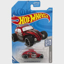 2019 Hot Wheels Volkswagen CUSTOM VOLKSWAGEN BEETLE Red 8/10