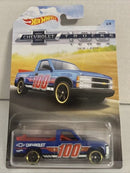 HOT WHEELS 2018 SPECIAL EDITION CHEVY TRUCKS 100 YEARS BLUE CHEVY 1500 6/8