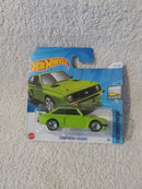 Hot Wheels Ford Escort RS2000 Factory Fresh Green Short Card