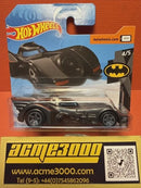 2018 Hot Wheels BATMOBILE Keaton Movie Black 62/250 BATMAN 4/5 Short Card FJX33-damaged card