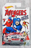 2015 Hot Wheels Marvel The Avengers Captain America '57 Plymouth Fury