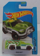 Hot Wheels Treasure Hunt Rescue Duty, Green; 2014 HW City Series 47/250