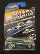 2014 Hot Wheels FAST & FURIOUS 4/8 green '72 FORD GRAND TORINO SPORT- damaged card