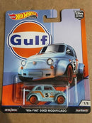 Hot Wheels Premium Car Culture 2019 Gulf Oil '60s FIAT 500D Modificado