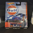 McLaren F1 GTR Hot Wheels Gulf 5/5 Blue Premium Real Riders Car Culture
