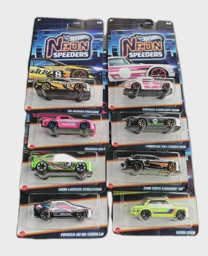 2025 hotwheels Neon speeders FULL SET