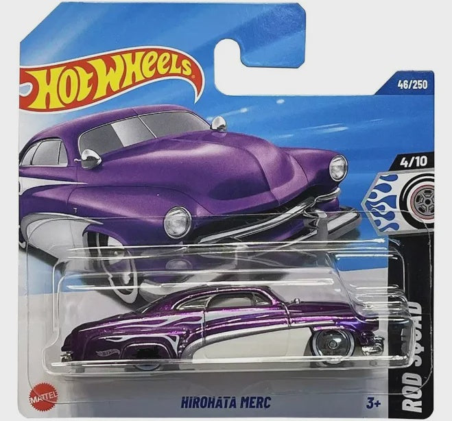 Hot Wheels - Hirohata Merc Purple 46/250 HW Rod Squad 4/10 (short card)