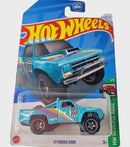 hotwheels 87 dodge d100 green