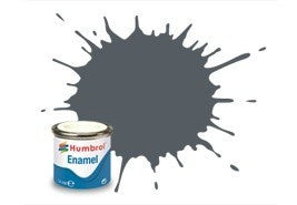 HUMBROL ENAMEL 125 SATIN US DARK GREY 14ml (aa1376)