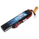 Gens Ace 1000mAh 25C 2S 7.4v Airsoft Gun Lipo Battery, 102x20x13mm, 56g, T-Plug/Deans