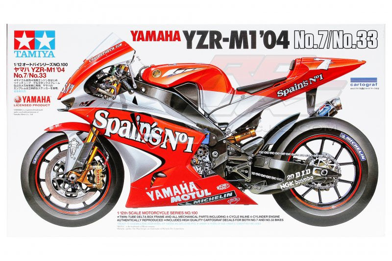 Tamiya 1/12 Yamaha YZR-M1 2004 No.7