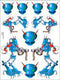 XXXMain X-Bot Sticker Sheet (s014)