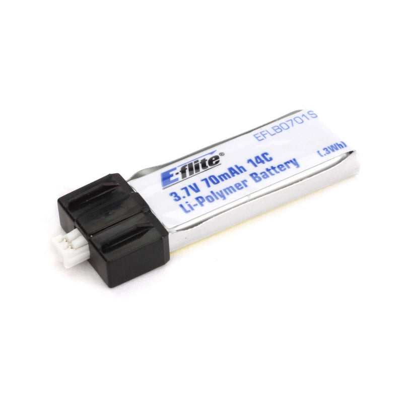 E-flite 70mAh 1S 3.7V 14C LiPo Battery: PH 1.5 (Ultra Micro) (eflb0701s)