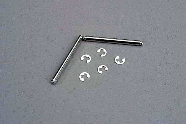 Traxxas Suspension pins, 2.5x29mm (king pins) w/ E-clips (2) (strengthens caster blocks) (3740)