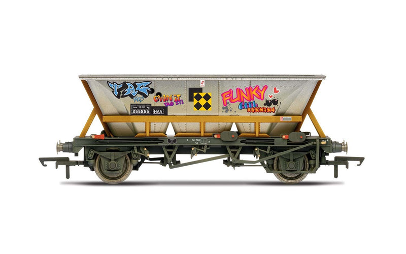 Hornby BR, HAA wagon with graffiti, 355855 - Era 8 (R6961)