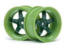 HPI  WORK MEISTER S1 WHEEL GREEN 26mm (6mm OS/2pcs) (111091)