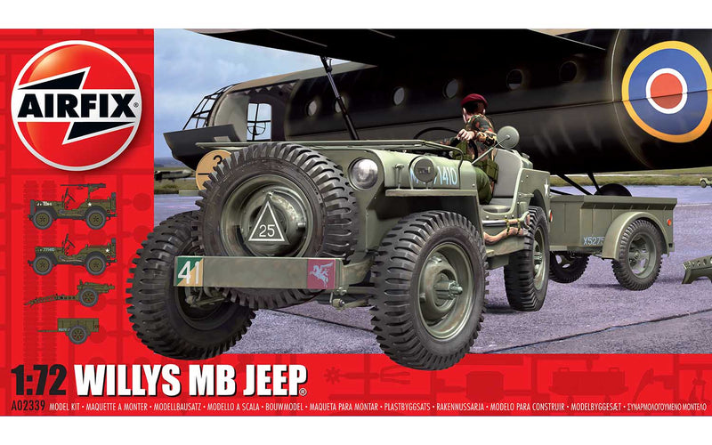 AIRFIX 1/72 Willys MB Jeep (a02339)