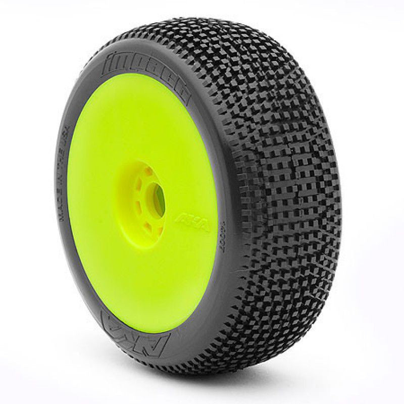 1:8 Buggy Impact Super Soft Evo Wheel Pre-Mounted Yellow