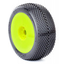 1:8 BUGGY GRIDIRON II SUPER SOFT EVO WHEEL PRE-MOUNTED YELLOW