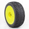 1:8 Buggy Handlebar (Super Soft) Evo Wheel Pre-Mounted Yellow