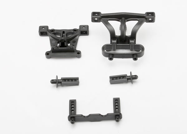 Traxxas  Body mounts, front & rear/ body mount posts, front & rear (7015)