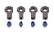 Team Associated FT Blue Aluminum Shock Pivot Balls with Eyelets(