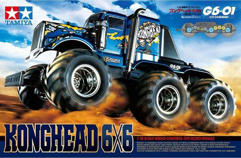 TAMIYA 1/18 G6-01 KONGHEAD 6X6 MONSTER TRUCK KIT (58646)