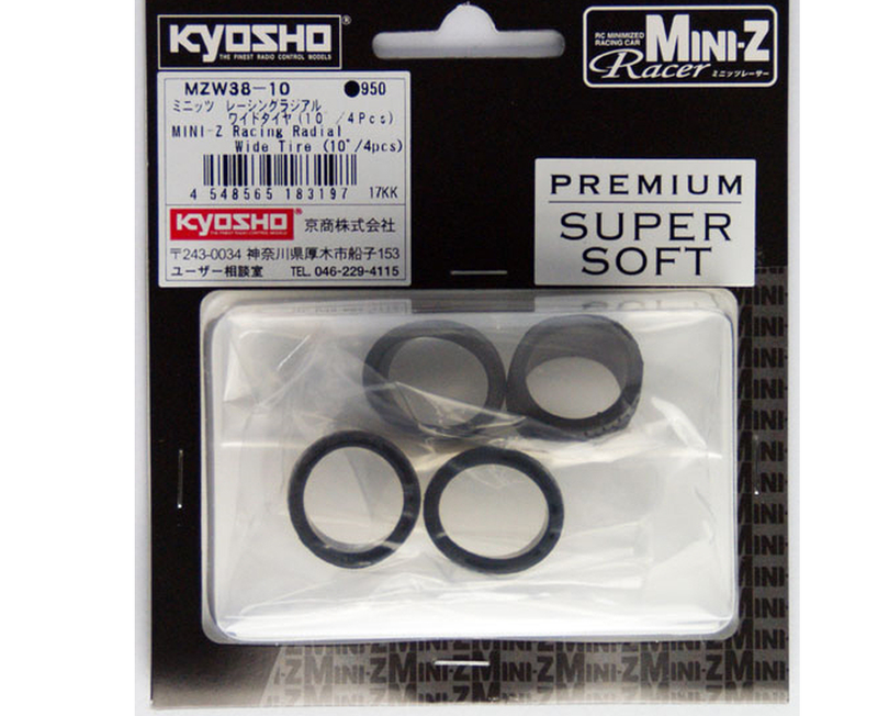 Kyosho Mini Z Racing Radial Wide Tire (MZW38-10)