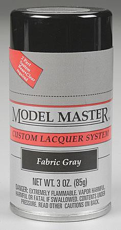 Model Master Laquer Spray Fabric Gray 3oz (28135)