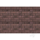 JTT Scenery HO: Asphalt Shingle 1:100 (2) 7.5"x12" (97440)