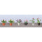 JTT 'HO' Assorted potted Flower Plants 1, 6pk 5/8" (95565)