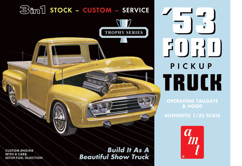 AMT 1953 FORD PICKUP 1:25 SCALE MODEL KIT (amt882)