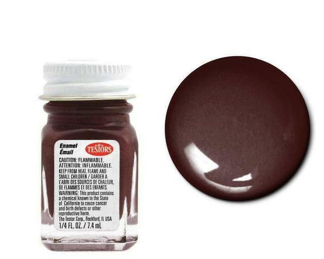 Testors 7.4v Enamel Gloss Brown (1140)