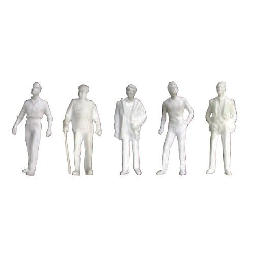 JTT HO-scale (1/100), Male Figures, White 10/pk (97117)