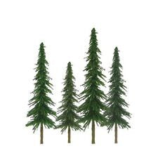 JTT O-Scale Scenic Spruce 6''-10'' 12pk (92028)