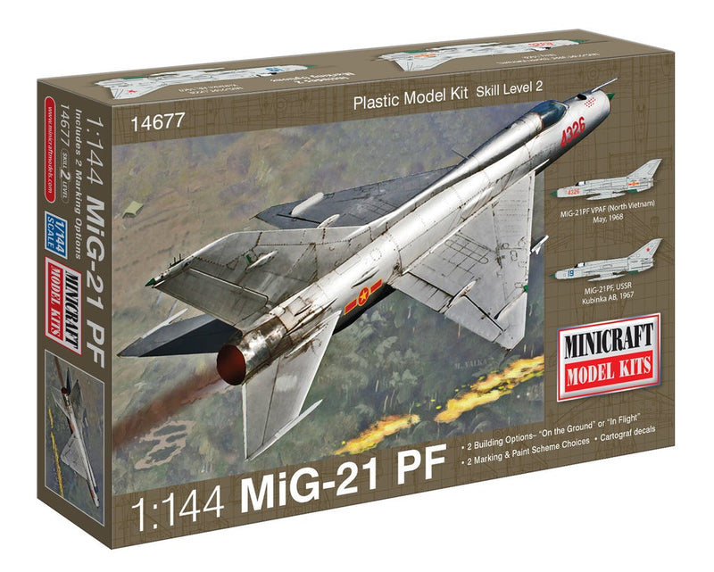 Minicraft Models 1/144 MIG 21 USSR w/2 options (14677)