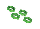 Traxxas  Wheel nuts, splined, 17mm, serrated (green-anodized) (4) (7758g)