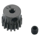 Robinson Racing P 0.5 Module Hard Blackened Steel Mini Pinion 2mm, 16T