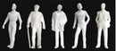 JTT O-scale (1/48), Male Figures, White 5/pk (97116)