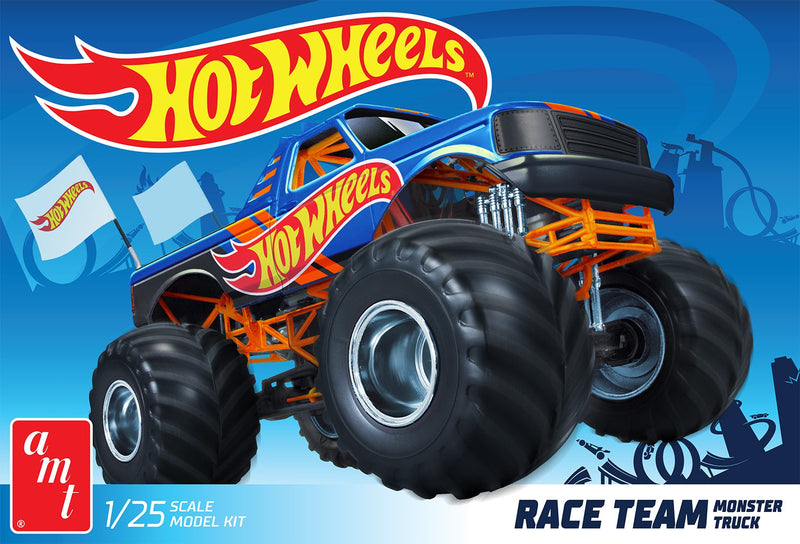 AMT 1/25 AMT RACE TEAM MONSTER TRUCK HOT WHEELS 1:25 SCALE MODEL KIT (AMT1256)