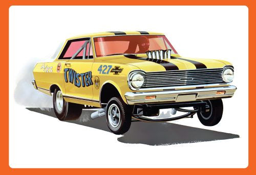 AMT 1/25  1965 CHEVY II NOVA AWB "TWISTER" 1:25 SCALE MODEL KIT (AMT 1293)