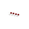 ARRMA Aluminum Front Hub Nut Red (4) inc O-Rings (ARA320467)