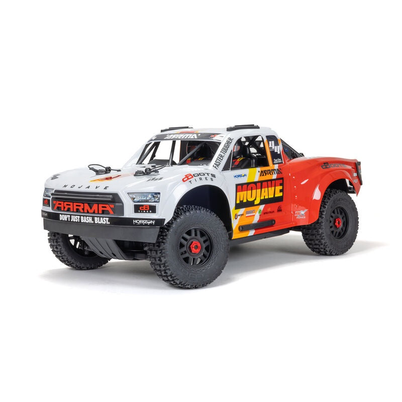 Arrma 1/8 MOJAVE 4X4 4S BLX Desert Truck RTR, White (ARA4404T1)